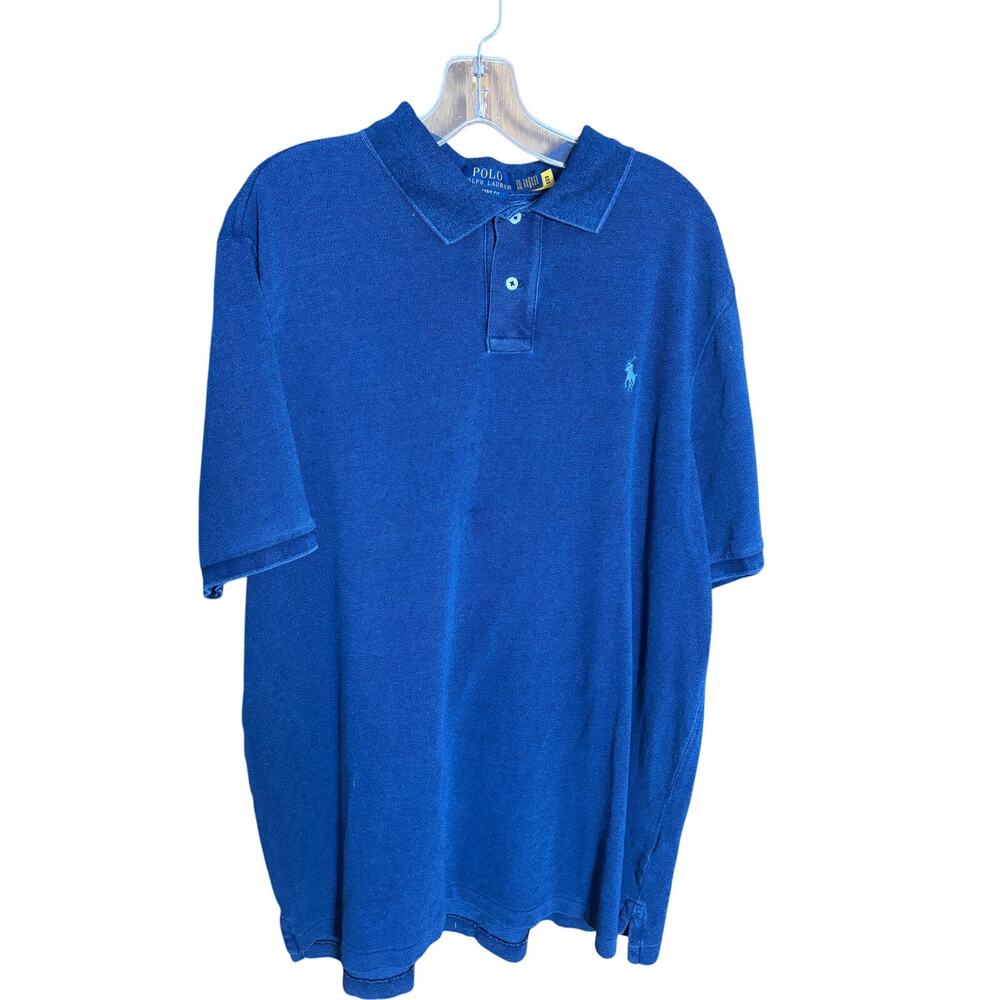 Polo Ralph Lauren Classic Fit Polo Shirt XL Blue Short Sleeve Blue Pony Logo